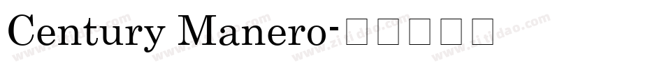 Century Manero字体转换